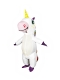 Надувной костюм Единорог, белый